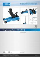 Güde Hydraulische krik GRH (3 t /500 mm Q) - thumbnail