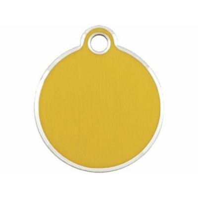 Naamplaatje Imarc Circle Geel Gouden