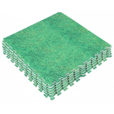 Sportschool Vloer Beschermingsmatten (8 stuks, totaal 2,88 m2) Groen (Gras)