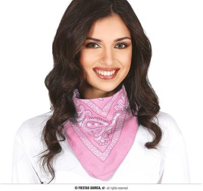 Roze Sjaaltje Zakdoek Denim