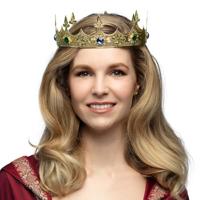 Metalen kroon Royalty goud - thumbnail