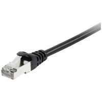 Equip 605593 RJ45 Netwerkkabel, patchkabel CAT 6 S/FTP 0.25 m Zwart Vergulde steekcontacten 1 stuk(s) - thumbnail