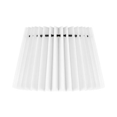 Papieren Gevouwen Lampenkap - Conisch - White - 20 x 15 x 13 cm - E27 fitting - Voor Tafellampen - Ontworpen voor woonkamer en eetkamer