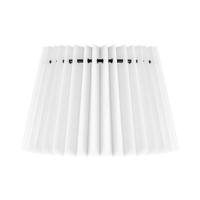 Papieren Gevouwen Lampenkap - Conisch - White - 20 x 15 x 13 cm - E27 fitting - Voor Tafellampen - Ontworpen voor woonkamer en eetkamer - thumbnail