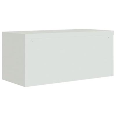 Archiefkast 90x40x40 cm staal lichtgrijs