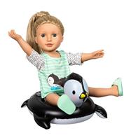 Heless Poppen zwemset pinguin, 35-45 cm - thumbnail