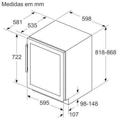 Siemens KU21WAHG0 Inbouw wijnkoelkast Zwart - thumbnail