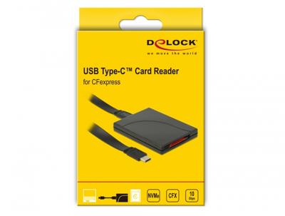 Delock 91749 USB Type-C-kaartlezer voor CFexpress-geheugenkaarten Delock 91749 USB Type-C-kaartlezer voor CFexpress-geheugenkaarten