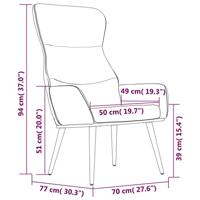 Relaxstoel stof mosterdgeel - thumbnail