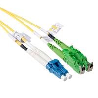 ACT 7 meter LSZH Singlemode 9/125 OS2 glasvezel patchkabel duplex met E2000/APC en LC/UPC connector - thumbnail