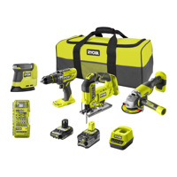 4-delig Combokit (incl. 1x 5.0Ah accu 1x 2.0 Ah accu en lader) ONE 18V Ryobi - Ryobi - thumbnail