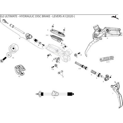SRAM remvloeistof-reservoirtank brake fluid reservoir kit