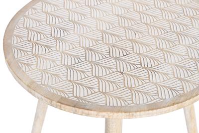 Bijzettafel DKD Home Decor Bruin Mangohout (50,5 x 50,5 x 47,5 cm) Bijzettafel DKD Home Decor Bruin Mangohout (50,5 x 50,5 x 47,5 cm)