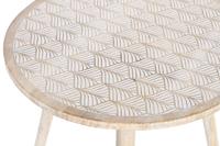 Bijzettafel DKD Home Decor Bruin Mangohout (50,5 x 50,5 x 47,5 cm) - thumbnail