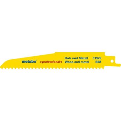 Metabo Accessoires Reciprozaagbladen (5 st.) BiM 150x1,6 mm/4,3 - 631925000 Metabo Accessoires Reciprozaagbladen (5 st.) BiM 150x1,6 mm/4,3 - 631925000