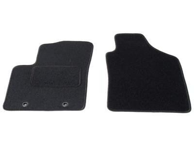 Automatten voorzijde - zwart stof - Fiat 500 2007-2012