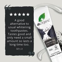 Dr Organic Activated Charcoal Extra Whitening Toothpaste - thumbnail