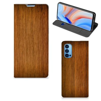 OPPO Reno4 Pro 5G Book | Wallet Case | Donker Hout