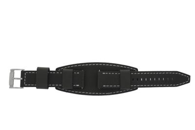 Horlogeband Fossil BQ1019 Onderliggend Leder Bruin 22mm