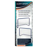 Alert Sport Mini Doelen 76x56x45 cm 2 Stuks Blauw/Wit - thumbnail