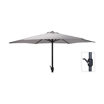 Pro Garden Parasol met Draaimechanisme 3 m Lichtgrijs