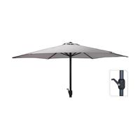 Pro Garden Parasol met Draaimechanisme 3 m Lichtgrijs - thumbnail