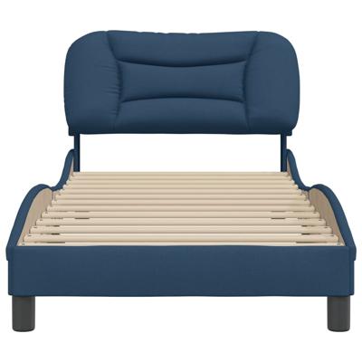 Bedframe zonder matras "Hvar" stof blauw 200x200 cm
