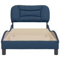 Bedframe zonder matras "Hvar" stof blauw 200x200 cm - thumbnail