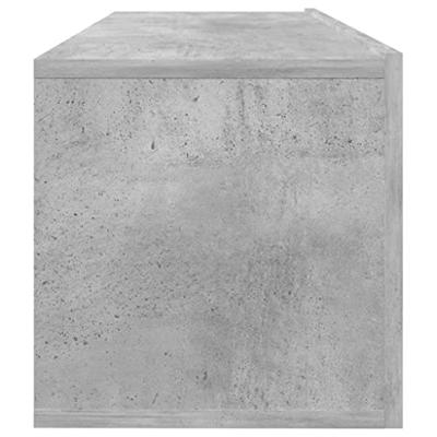 Tv-meubel 100x30x30 cm bewerkt hout betongrijs