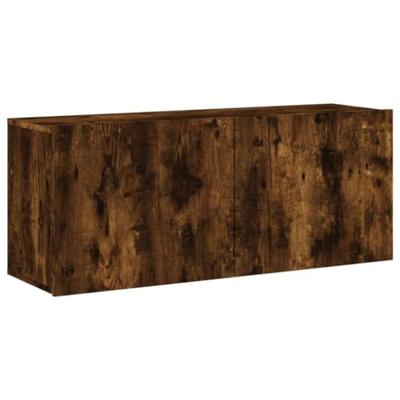 Tv-meubel wandgemonteerd 100x30x41 cm gerookt eikenkleurig