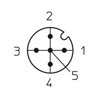 Lutronic 1238 Sensor/actuator inbouwconnector M12 Aantal polen (sensoren): 5 Stekker, inbouw 0.50 m 1 stuk(s) - thumbnail