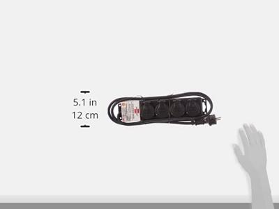 Stopcontactverdeler IP44 4-voudig zwart 2m H07RN-F 3G1,5