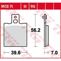 TRW remblokken "mcb 75" brake pad mcb 75 rq organic racing - thumbnail