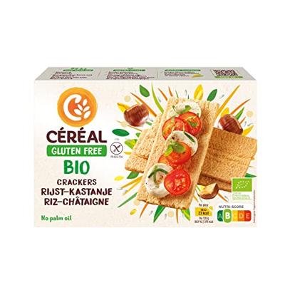 Cereal Crackers Rijst-Kastanje Glutenvrij Biologisch