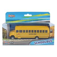 2-Play amerikaanse schoolbus pull back - 14cm - thumbnail