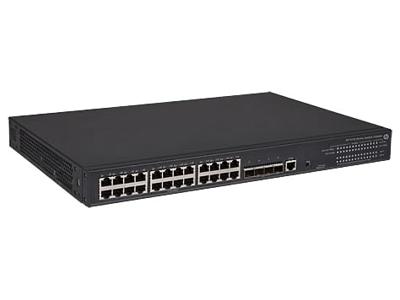 Hewlett Packard Enterprise FlexNetwork 5130 24G Poe+ 4SFP+ (370W) EI Managed L3 Gigabit Ethernet (10/100/1000) Zwart 1U Power Over Ethernet (Poe)