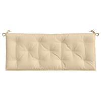 VidaXL Tuinbankkussens 2 st 120x50x7 cm oxford stof beige - thumbnail