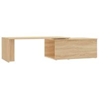 Salontafel 150x50x35 cm bewerkt hout sonoma eikenkleurig - thumbnail