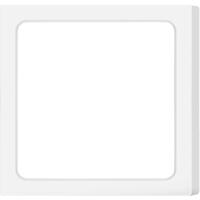 LED Downlight Vierkant Opbouw 18W - Koud Wit 6500K - Mat Wit Kunststof - thumbnail