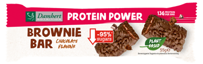 Damhert Protein brownie bar glutenvrij 55 Gram