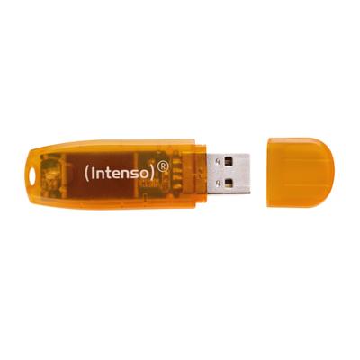 USB stick INTENSO FAELAP0282 USB 2.0 64 GB Oranje 64 GB USB stick - thumbnail