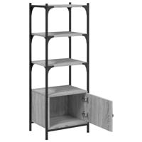 Boekenkast 3-laags 41x30x109,5 cm bewerkt hout grijs sonoma - thumbnail