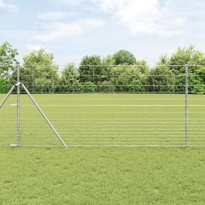 VidaXL Weidehekwerk zilver 25 x 1,2 m gegalvaniseerd staal VidaXL Weidehekwerk zilver 25 x 1,2 m gegalvaniseerd staal