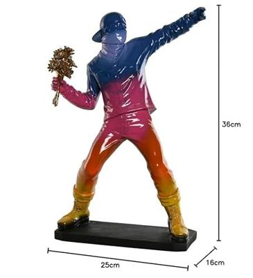 Decoratieve figuren Home ESPRIT Multicolour 25 x 16 x 40 cm