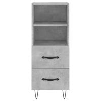 Dressoir 34,5x34x90 cm bewerkt hout betongrijs - thumbnail
