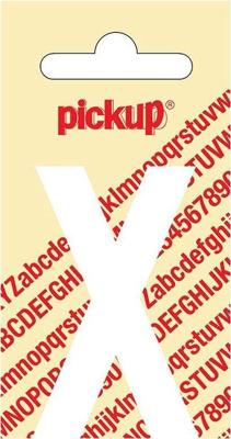 Plakletter Nobel Sticker witte letter X Pickup - Pickup