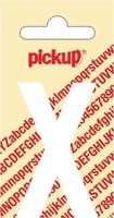 Plakletter Nobel Sticker witte letter X Pickup - Pickup - thumbnail