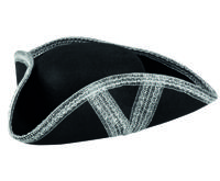 Hoed Piraat Royal fortune zilver - thumbnail