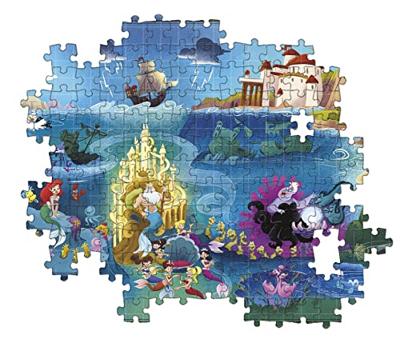 Clementoni wereldkaart puzzel kleine zeemeermin, 1000st. - thumbnail