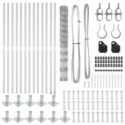 Weidehekwerk Zilver 25 x 1.4 m Gegalvaniseerd staal